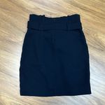 EXPRESS Women's Tie Knot High Waist Zipper Mini Skirt with Belt Sz 2 Photo 3