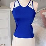 Russell Athletic Athletic Top Royal Blue Fitted Compression Tank Crop Womens XS Photo 0