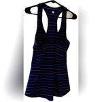 Athleta  Women's Athletic Racerback Tank Top Striped - Navy and Multicolor Size M Photo 4
