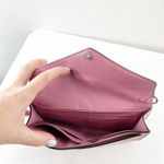 Coach Soft Coated Canvas Flap Envelope Wallet Floral Print Pink Photo 4