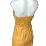 ZARA  Brown Faux Vegan Leather Sleeveless Strapless Mini Corset Tank Tube Dress S Photo 1