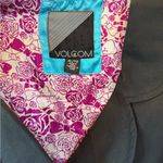 Volcom  Women's Black Blazer with Floral Lining XL Photo 2