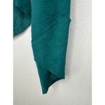 Free People Square Neckline Cross Back Cropped Thermal Sweater Top Green Size XS Photo 3