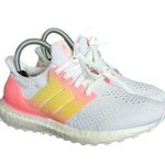 Adidas Ultraboost 5.0 DNA Shoes Sneakers White Pink Yellow Womens Size 6 Active Photo 0