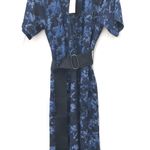 Banana Republic NWT M  Blue Dress Belt Sash Midi Photo 0