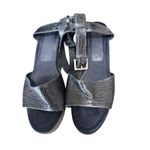 Rachel Comey  women's juno wedge Platform Sandals‎ Reptile Texture navy size 10 Photo 3