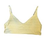 O'Neill Nwot  Saltwater Solids Textured Trestles Bralette Bikini Top Straw XL Photo 0