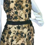 Carmen Marc Valvo Carmen Mar Valvo 1990 Black Beaded Cocktail Halter Dress Size 12. Photo 4