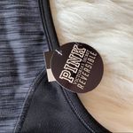 Victoria's Secret PINK Victoria’s Secret Black Grey Reversible Sports Bra Sz XS Photo 6