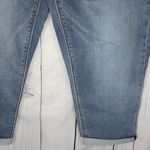 Seven 7 Roll Cuff Girlfriend Embroidered Medium Wash Stretch Capri Jeans NWOT Photo 3