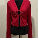 Streetwear Society Red Long Sleeve Top Photo 0