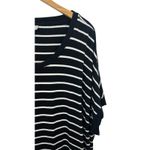 Zim & Zoe Shirt 22/44 Black & White Striped Side Tie Bottom Plus Size Top Womens Photo 1