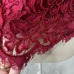 Ricki Freeman Teri Jon Nites beaded top Red Size 4 Photo 10