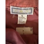 VTG Vintage Pink Suede MIDI Skirt Crochet 16 Photo 4