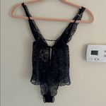Victoria's Secret Vintage  Y2k black lace sexy thong Bodysuit Teddy Lingerie S Photo 4