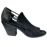 Eileen Fisher Black Leather Cutout Open Toe Block Heel Booties Ankle Sandal Sz 9 Photo 8