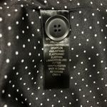 Adrianna Papell Womens Black Blazer Jacket Polka Dot Lining Size Medium Photo 6