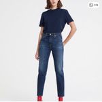 AG Adriano Goldschmied AG Phoebe Vintage High Rise straight leg dark wash ankle crop denim jeans Jean Photo 1