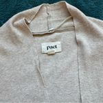 Pact  Airplane Wrap Open Front Cardigan M/L Organic Cotton Relaxed Lounge Travel Photo 6