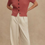 Varley NWT  Isobel Wide-Leg Pant 29.5" Ivory Photo 0