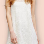Free People  Sleeveless Lace Mini Dress Back Cutout Ivory Wedding Party Photo 0
