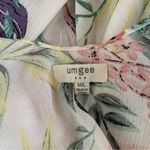 Umgee  Kimono Cardigan Medium Large Floral Boho Fringe Sheer Layer Photo 5