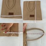 Fabletics  Khloé Burlap Jute Tote Shopper Bag Photo 3