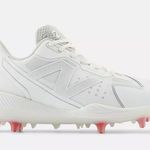 New Balance White Silver FuelCell Romero Duo Comp Softball Cleats Photo 0