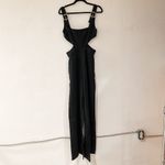 We Wore What Revolve Cut Out Overall in Black Size 6 NWT Photo 2