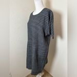 Eileen Fisher  Organic Linen Delave Pinstripe Shift‎ Dress Photo 5