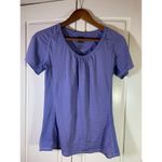 The North Face  T Shirt Womens Medium Purple Stripes Outdoorsy Hiking‎ READ Photo 2