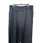 Topshop Pants Asymmetric Ruffle Overlay Design Durable Fabric Solid Black 14 NWT Photo 5