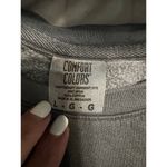 Comfort Colors  "Visionary" Crewneck Sweatshirt Size Large Gray Lightweight Photo 3