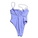 Wild Fable Women's Underwire High Leg Extra Cheeky One Piece Swimsuit purple Med Photo 3