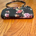 Black Floral Vegan Leather Mini Crossbody Bag Photo 4