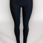 Spanx Leggings Shiny Stretch Black Nylon Elastane Womens Size Large Photo 0
