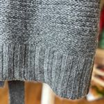 Merona Women's Medium Gray Chunky Knit Cozy Wool Blend Belted Button Up Cardigan Photo 5