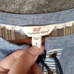 Vineyard Vines  Linen Shift Dress Tunic  Vacation Beach Tazzel Womens 4 Photo 3