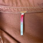 Free People  Denim Slouchy Eisenhower Jacket in Terracotta Photo 6