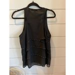 Wish Boutique Ornate Tiered Tank with Necklace,Small Black Photo 5