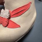 ANTHROPOLOGIE MISS ALBRIGHT Retro Colorblock Ankle Strap Heels Orange Size 7 Photo 10