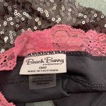 Beach Bunny  Sequin Bikini Bottom Gray Pink Photo 2