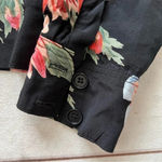 Reformation Women’s Bouquet Jacket Black floral print Made in the USA Photo 7