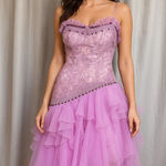 Mystique Boutique Mystique Lavender Beaded Lace Tulle Dress Sz 2 | Prom • Formal • Evening Photo 0
