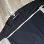 Lands' End Top silk long sleeve boxy womens Black (size 6) flowy oversized Photo 2