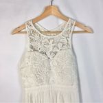 Lulus Ivory White So Far Lace Bust Open Back Formal Gown S Photo 3