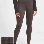 Athleta  Delancey Black & Brown Houndstooth Leggings/Tights Photo 1