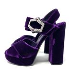 Prada purple velvet platform sandals, made in Italy, size 37.5 Photo 0