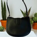 Michael Kors Gabby Small Hobo Crossbody Bag Black MK Logo Gold Hardware Purse Photo 3