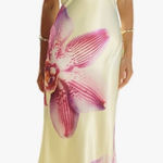 Amazon Silk Maxi Satin Backless Tube Top Dress floral Photo 0